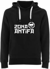 Zum Fairtrade Pullover "Zona Antifa" für 40,00 € gehen.