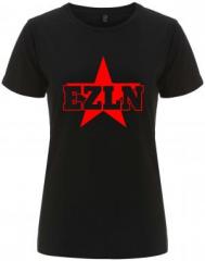 Zum/zur  tailliertes Fairtrade T-Shirt "EZLN" für 18,10 € gehen.