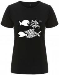 Zum/zur  tailliertes Fairtrade T-Shirt "Fische" für 18,10 € gehen.