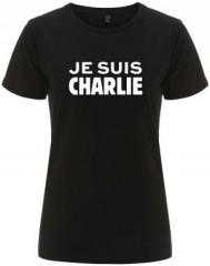Zum/zur  tailliertes Fairtrade T-Shirt "Je suis Charlie" für 18,10 € gehen.