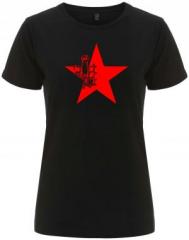 Zum/zur  tailliertes Fairtrade T-Shirt "Knaststern" für 18,10 € gehen.