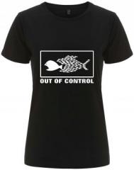 Zum tailliertes Fairtrade T-Shirt "Out of Control" für 18,10 € gehen.