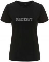 Zum/zur  tailliertes Fairtrade T-Shirt "Rudeboy" für 18,10 € gehen.
