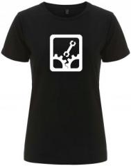 Zum/zur  tailliertes Fairtrade T-Shirt "Sabotage" für 18,10 € gehen.