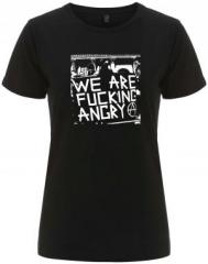 Zum/zur  tailliertes Fairtrade T-Shirt "We are fucking Angry!" für 18,10 € gehen.