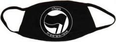 Zur Mundmaske "Antifaschistische Aktion - hebräisch (schwarz/schwarz)" für 6,50 € gehen.