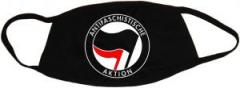 Zur Mundmaske "Antifaschistische Aktion (schwarz/rot)" für 6,50 € gehen.