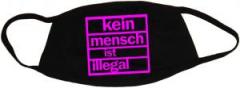 Zur Mundmaske "Kein Mensch ist illegal (pink)" für 6,50 € gehen.