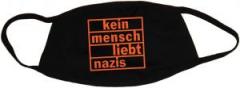 Zur Mundmaske "kein mensch liebt nazis (orange)" für 6,50 € gehen.