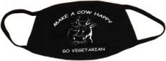 Zur Mundmaske "Make a Cow happy - Go Vegetarian" für 6,50 € gehen.