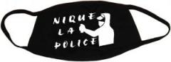 Zur Mundmaske "Nique la police" für 6,50 € gehen.