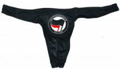 Zum Herren Stringtanga "Antifaschistische Aktion (schwarz/rot)" für 15,00 € gehen.