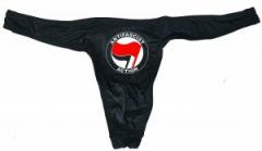 Zum Herren Stringtanga "Antifascist Action (rot/schwarz)" für 15,00 € gehen.
