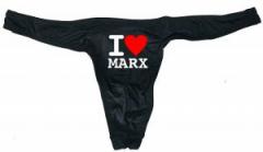 Zum Herren Stringtanga "I love Marx" für 15,00 € gehen.