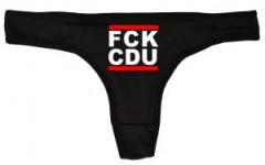 Zum Frauen Stringtanga "FCK CDU" für 15,00 € gehen.