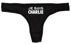 Zum Frauen Stringtanga "Je suis Charlie" für 15,00 € gehen.