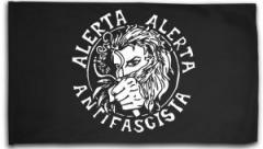 Zur Fahne / Flagge (ca. 150x100cm) "Alerta Alerta Antifascista" für 25,00 € gehen.
