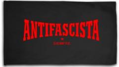 Zur Fahne / Flagge (ca. 150x100cm) "Antifascista siempre" für 25,00 € gehen.