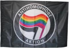 Zur Fahne / Flagge (ca. 150x100cm) "Antihomophobe Aktion" für 20,00 € gehen.