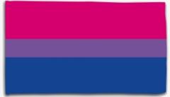 Zur Fahne / Flagge (ca. 150x100cm) "Bisexuell" für 16,10 € gehen.