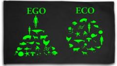 Zur Fahne / Flagge (ca. 150x100cm) "Ego - Eco" für 20,00 € gehen.