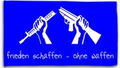 Zur Fahne / Flagge (ca. 150x100cm) "Frieden schaffen - ohne Waffen" für 20,00 € gehen.