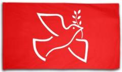 Zur Fahne / Flagge (ca. 150x100cm) "Friedenstaube mit Zweig (rot)" für 20,00 € gehen.