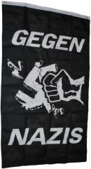 Zur Fahne / Flagge (ca. 150x100cm) "Gegen Nazis (hochkant)" für 25,00 € gehen.