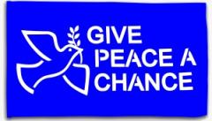 Zur Fahne / Flagge (ca. 150x100cm) "Give Peace A Chance" für 20,00 € gehen.