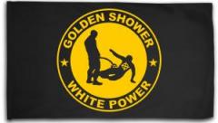 Zur Fahne / Flagge (ca. 150x100cm) "Golden Shower white power" für 16,10 € gehen.