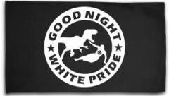 Zur Fahne / Flagge (ca. 150x100cm) "Good night white pride - Dinosaurier" für 25,00 € gehen.