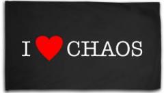 Zur Fahne / Flagge (ca. 150x100cm) "I love Chaos" für 20,00 € gehen.