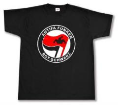Zum T-Shirt "Antifa Funken (rot/schwarz)" für 13,00 € gehen.