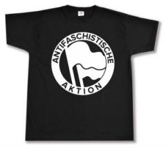 Zum T-Shirt "Antifaschistische Aktion (1932, weiß)" für 13,12 € gehen.