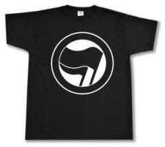 Zum T-Shirt "Antifaschistische Aktion (schwarz/schwarz) ohne Schrift" für 15,00 € gehen.