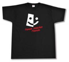 Zum T-Shirt "Fremde brauchen Freunde" für 13,12 € gehen.