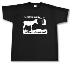 Zum T-Shirt "Glotze aus, selber denken!" für 13,12 € gehen.
