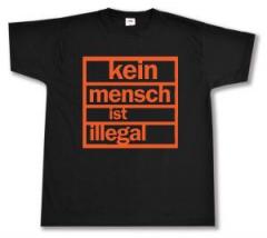 Zum T-Shirt "Kein Mensch ist illegal (orange)" für 13,12 € gehen.
