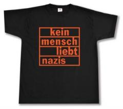 Zum T-Shirt "kein mensch liebt nazis (orange)" für 13,00 € gehen.