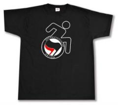 Zum T-Shirt "RollifahrerIn Antifaschistische Aktion (schwarz/rot)" für 15,00 € gehen.