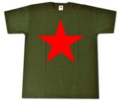 Zum T-Shirt "Roter Stern (olivgrün)" für 13,12 € gehen.
