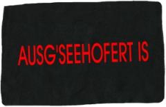 Zum Aufnäher "Ausg'Seehofert is" für 1,50 € gehen.