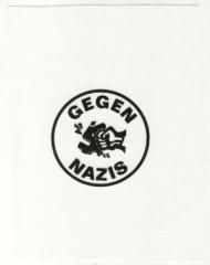 Zum Aufnäher "Gegen Nazis (rund)" für 1,50 € gehen.