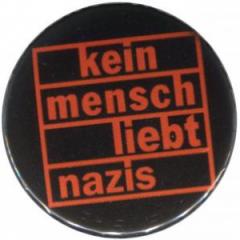 Zum 50mm Button "kein mensch liebt nazis (orange)" für 1,40 € gehen.