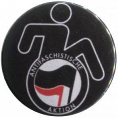 Zum 50mm Button "RollifahrerIn Antifaschistische Aktion (schwarz/rot)" für 1,20 € gehen.