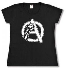 Zum tailliertes T-Shirt "Anarchie Faust" für 14,00 € gehen.