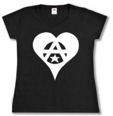 Zum tailliertes T-Shirt "Anarchie Herz" für 14,00 € gehen.