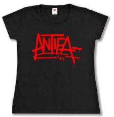 Zum tailliertes T-Shirt "Antifa 161" für 14,00 € gehen.