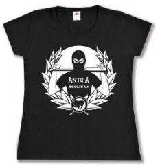 Zum tailliertes T-Shirt "Antifa Hooligan" für 16,00 € gehen.