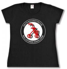 Zum tailliertes T-Shirt "Antifaschistische Rollatoren Kavallerie" für 14,00 € gehen.